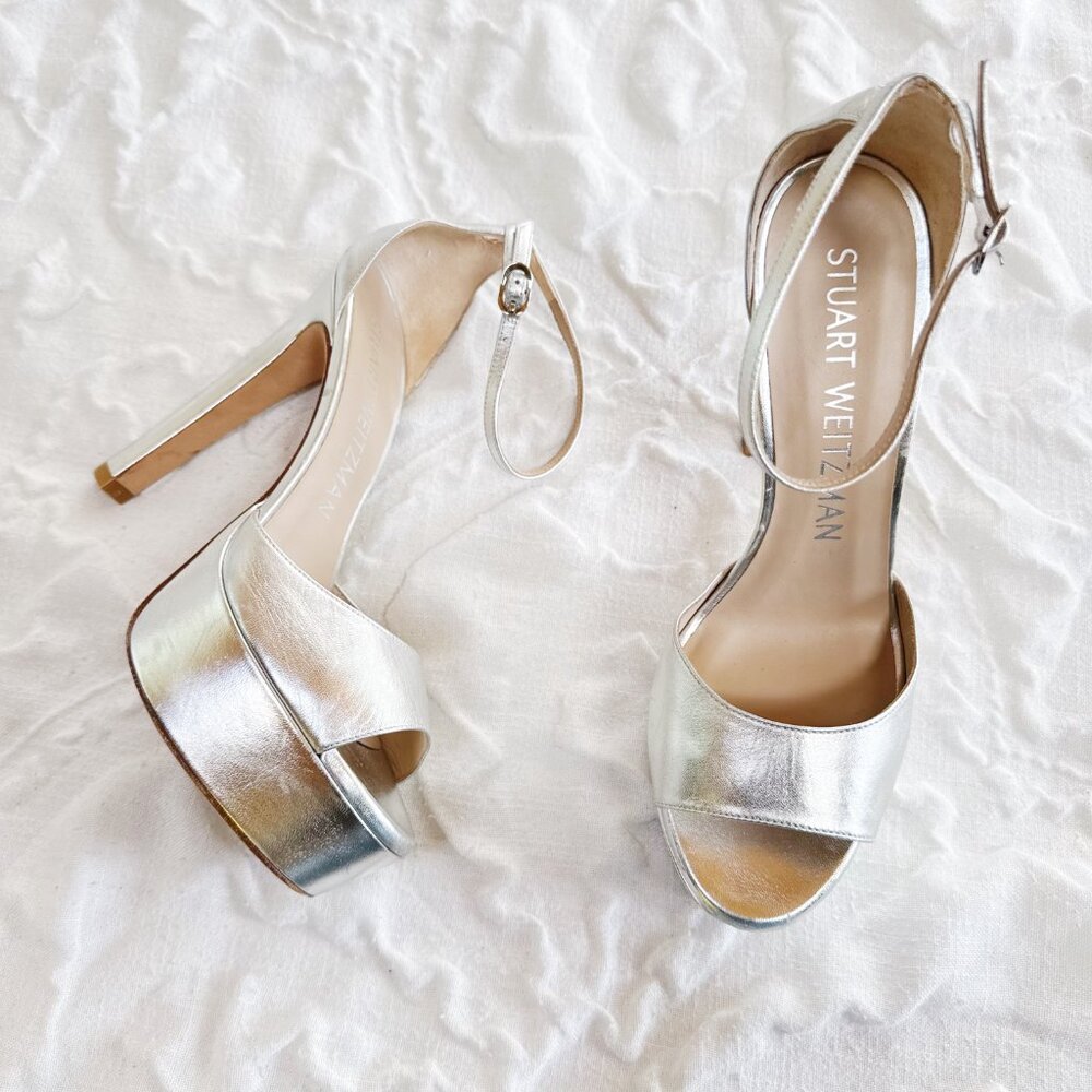 Stuart Weitzman Discoplatform Heels Size 9 - image 4